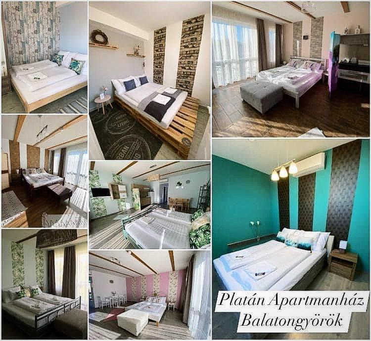Platan Apartmanhaz Балатондьёрёк Экстерьер фото